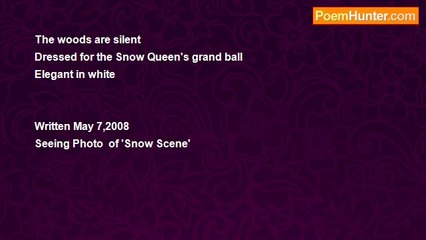 Dorothy (Alves) Holmes - Snow Scene