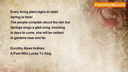 Dorothy (Alves) Holmes - Spring Dances In The Rain