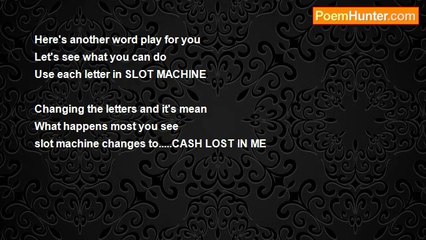 JoJo Bean - Slot Machine (word play)