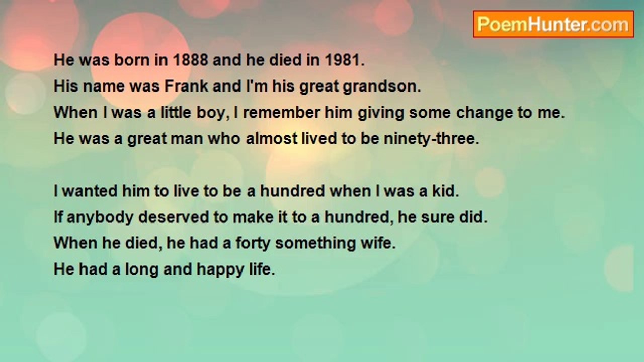 Randy Johnson - Great Granddad