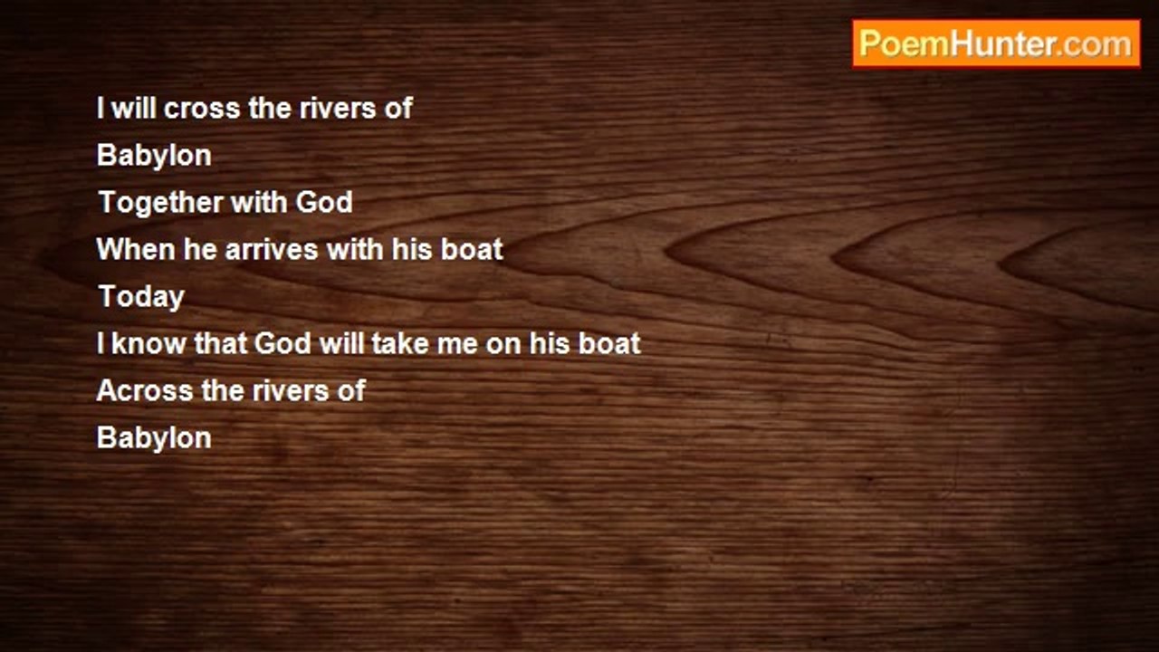 Aldo Kraas - I WILL CROSS THE RIVERS OF BABYLON