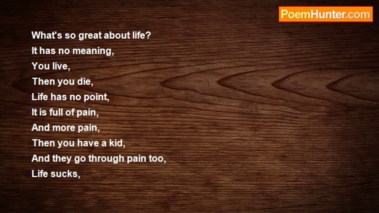 Sam Bowen - What's so great about life
