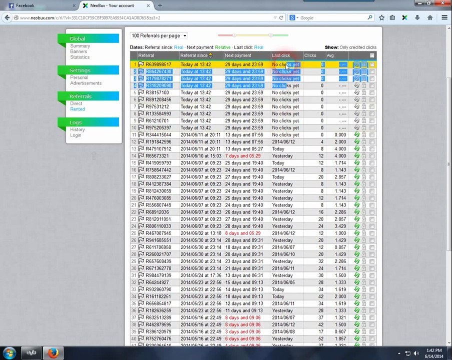 How to rent referrals for $2 in Neobux in English