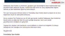 Fenerbahçe, Hukuki Süreç ile İlgili G.Saray'a Cevap Verdi