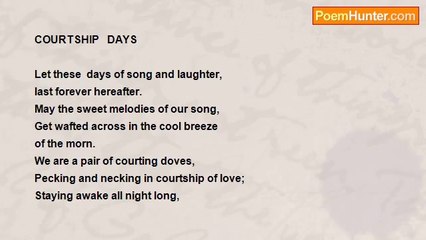 RAJ NANDY - Courtship  Days