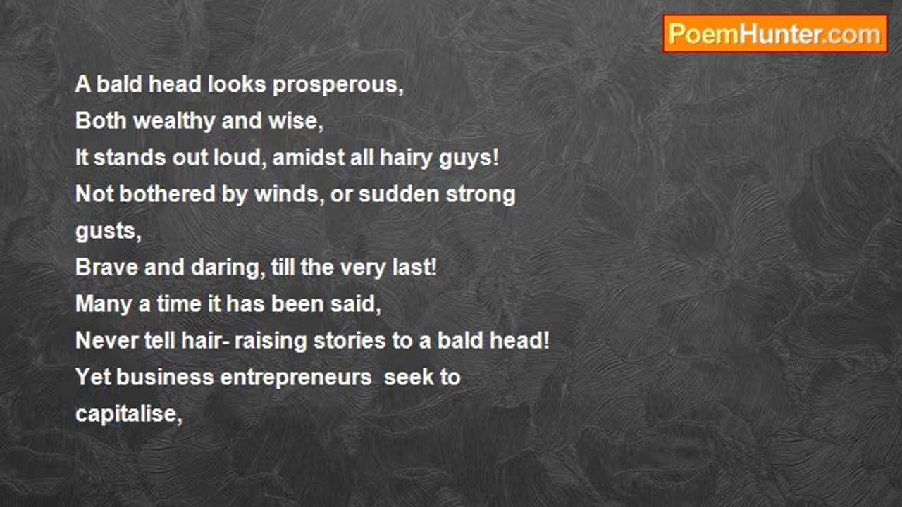 RAJ NANDY - IN PRAISE OF BALDNESS