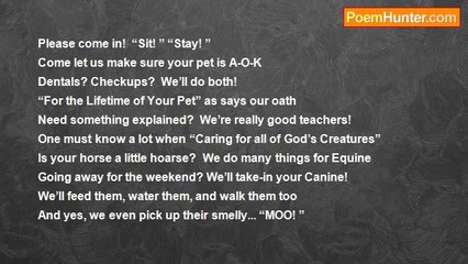 Glaedr the poet - Lifetime Animal Center (aka my place of employment)