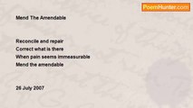 JoJo Bean - Mend The Amendable