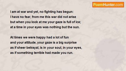 Gert Strydom - Your Gaze Is Full Of Ice (Wyatt Sonnet)