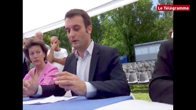 Saint-Gelven (22). Florian Philippot salue le bond du FN en Bretagne