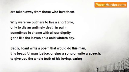 Shelley L Baxter Stanley - Why him, why now?