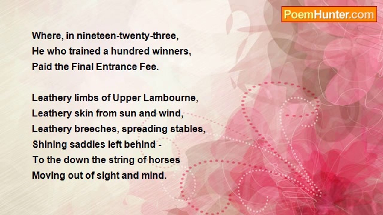 John Betjeman - Upper Lambourne