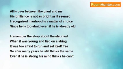 Claire Ann Pajo Sansolis - It's Over between the giant and me