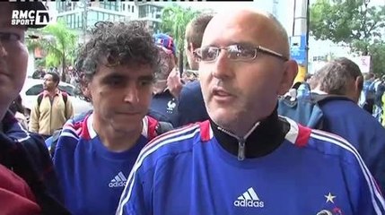 Football / Les supporters en nombre pour accueillir les Bleus - 14/06