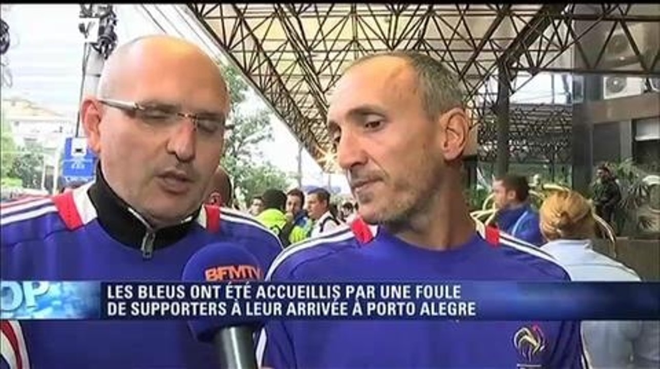Football / Les Bleus sont arrivés à leur hôtel - 14/06