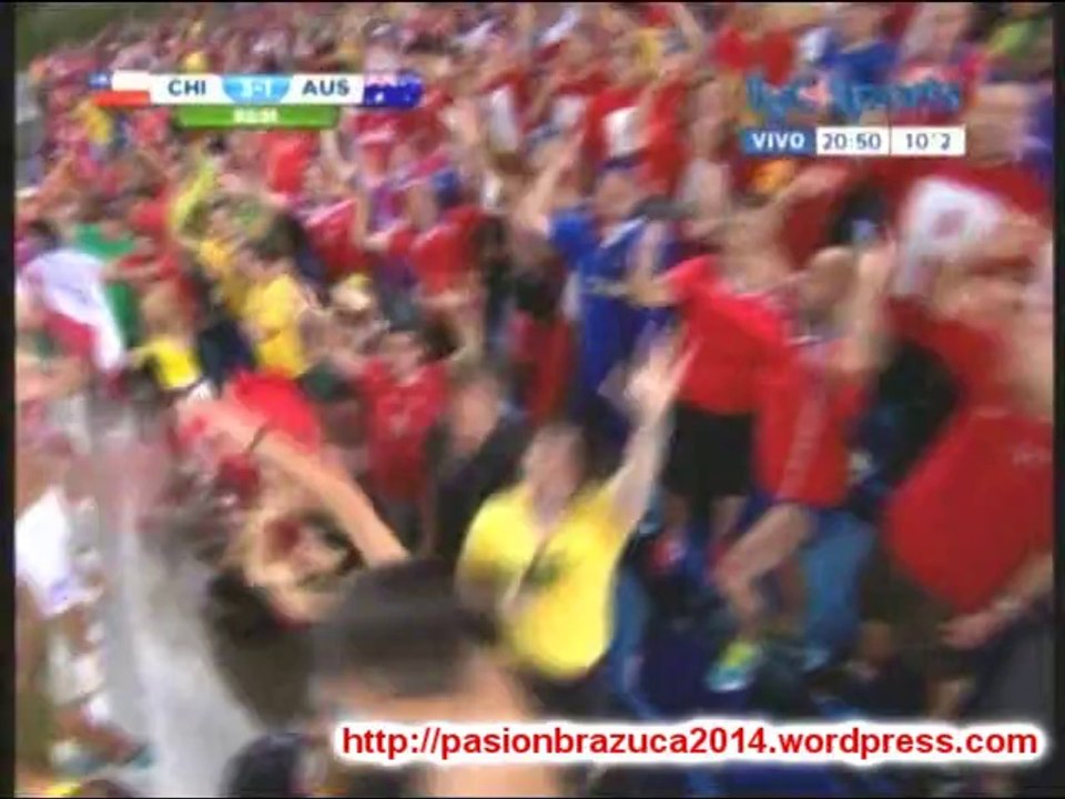 Chile 3 Australia 1 (ADN Radio Chile 91.7)  Mundial Brasil 2014