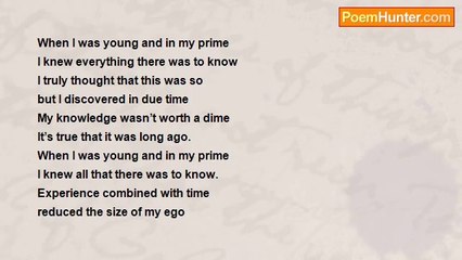 ivor or ivor.e hogg - When I was Young