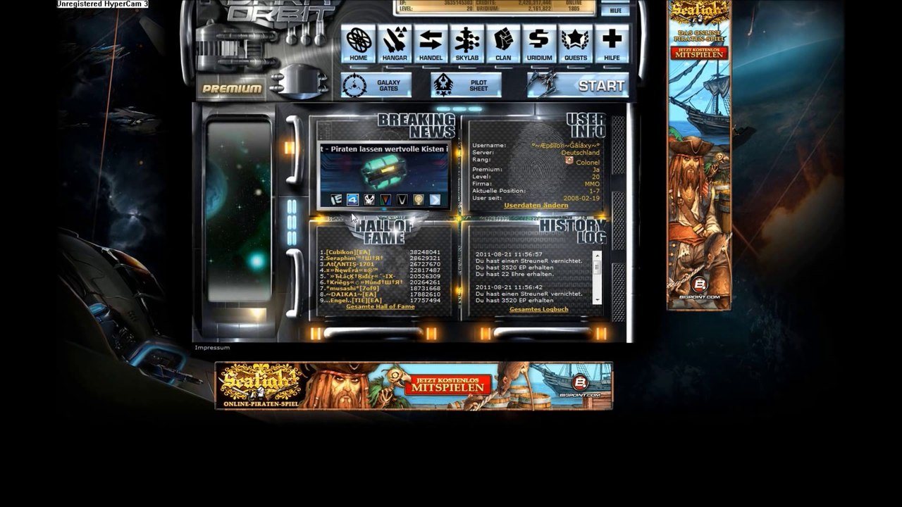 Browser Game -- Darkorbit Staffel 1 Part 13 German