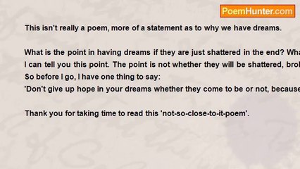 Michelle Dickson - 'Not-so-close-to-it-poem'