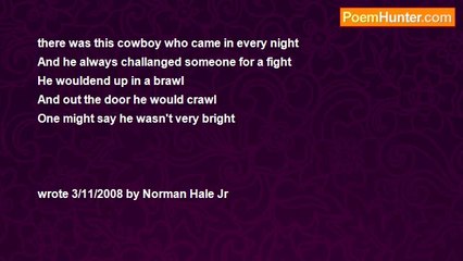 norman hale - A Cowboy Lymrick