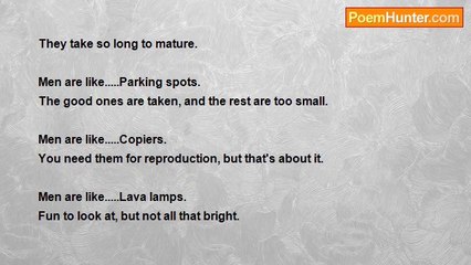 Mary Wismer - Men are like........