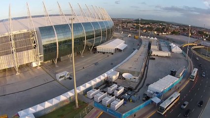 A volo d'uccello sullo stadio di Fortaleza