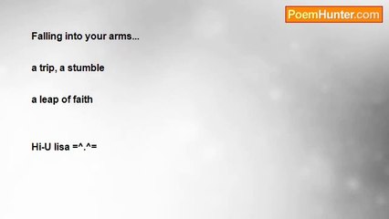 Lisa West - Falling into your arms...