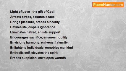 Subbaraman N V - LIGHT OF LOVE!