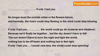 Catastrophe KING - 955:  If Only I Had You …….