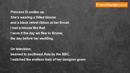 Janice Windle - Lines on a Souvenir Tea Towel (The Royal Wedding,1981)