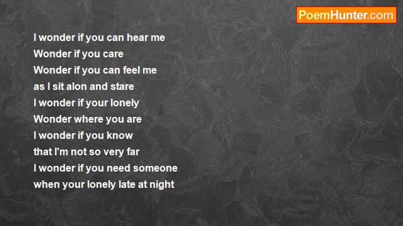 Daryl Elliott - I wonder...