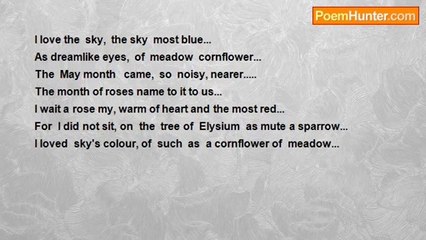 Tsira Gogeshvili - * * *  Cornflower
