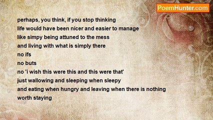 RIC S. BASTASA - when you wish that we stop thinking for a while