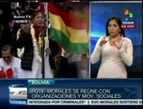 Encuentro en Santa Cruz de Evo Morales y movimientos alternativos