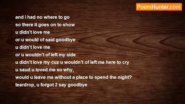 breanna wilson - teardrops