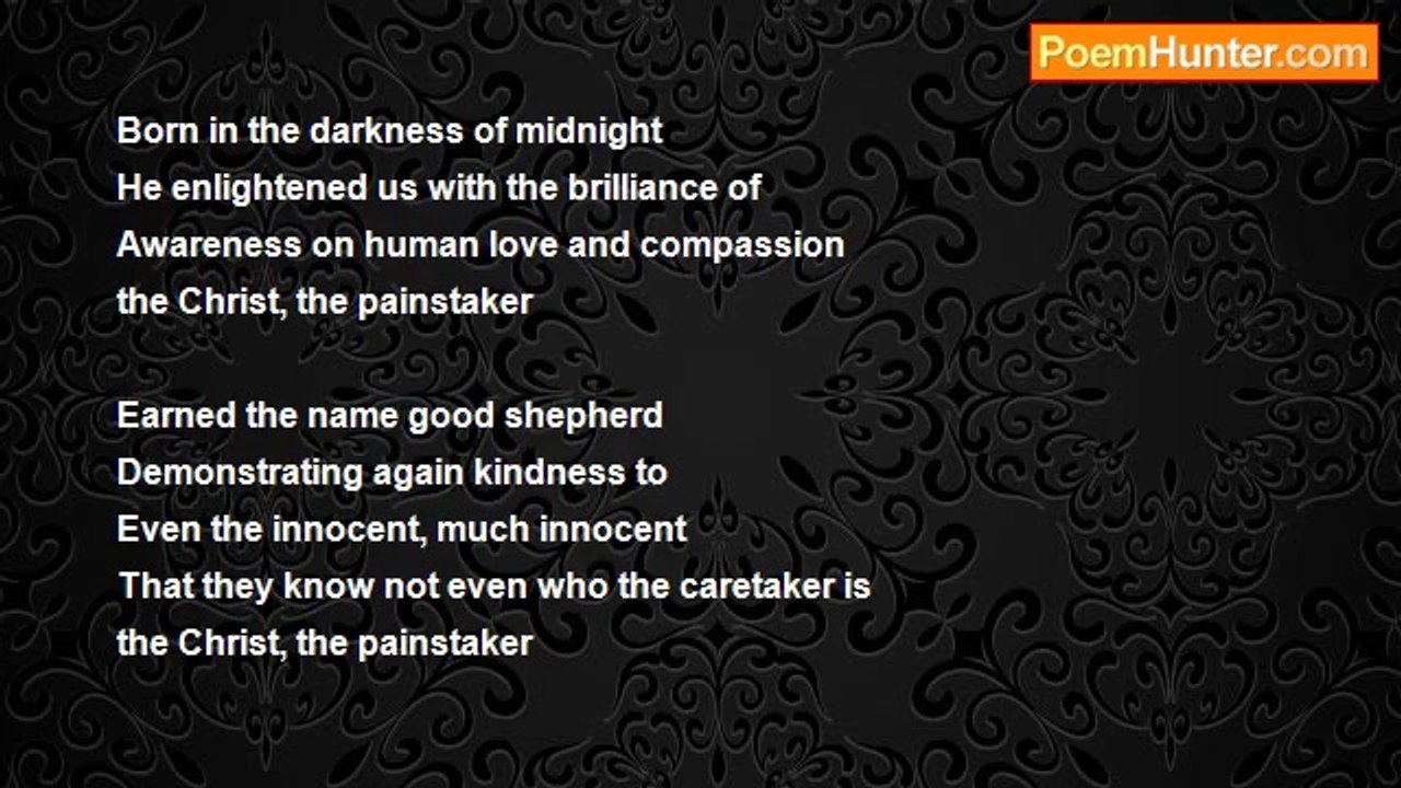 Bashyam Narayanan - Christ - The painstaker