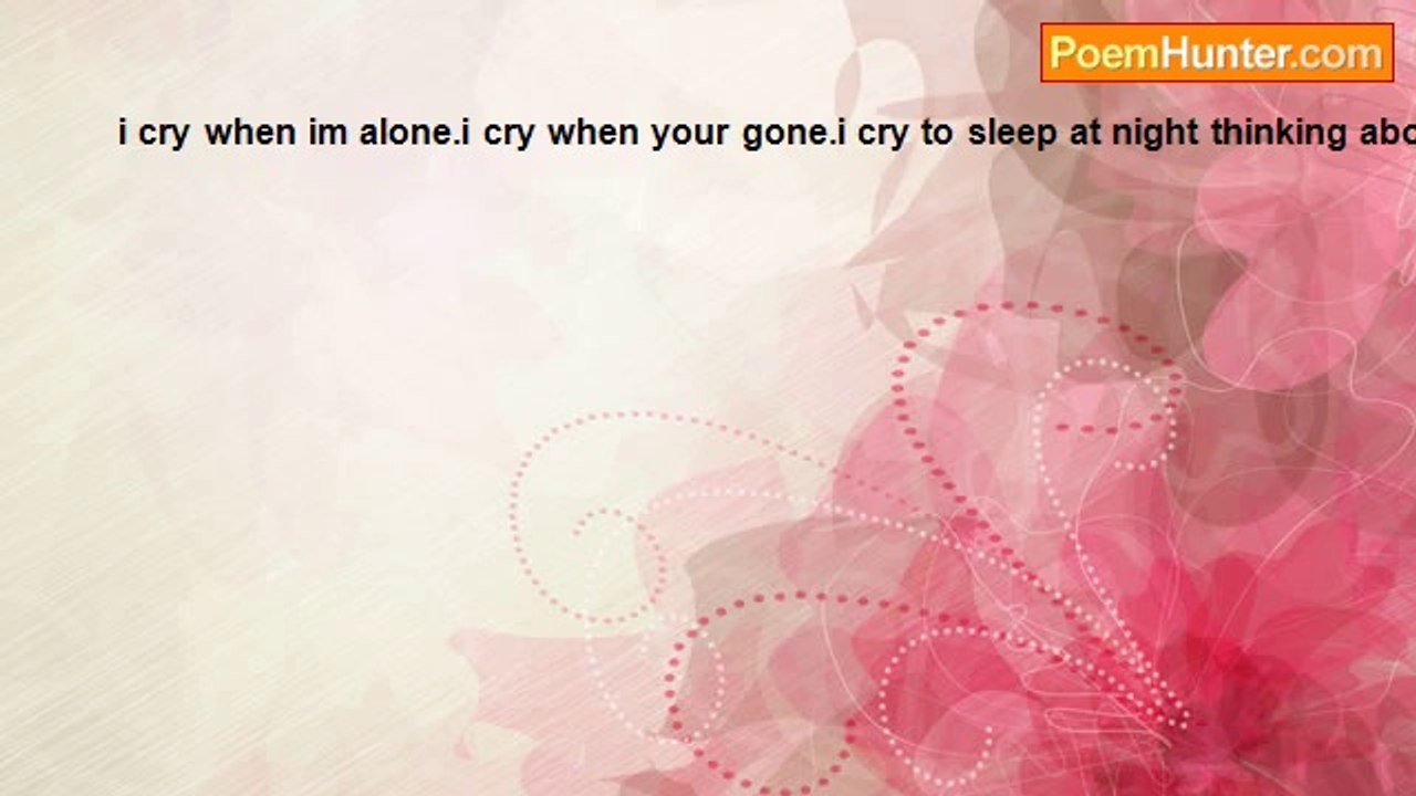Dru Day - why i cry