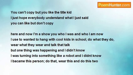 Tony Montoya - It's just me, not him or her