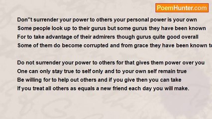 Francis Duggan - Don''t surrender your power