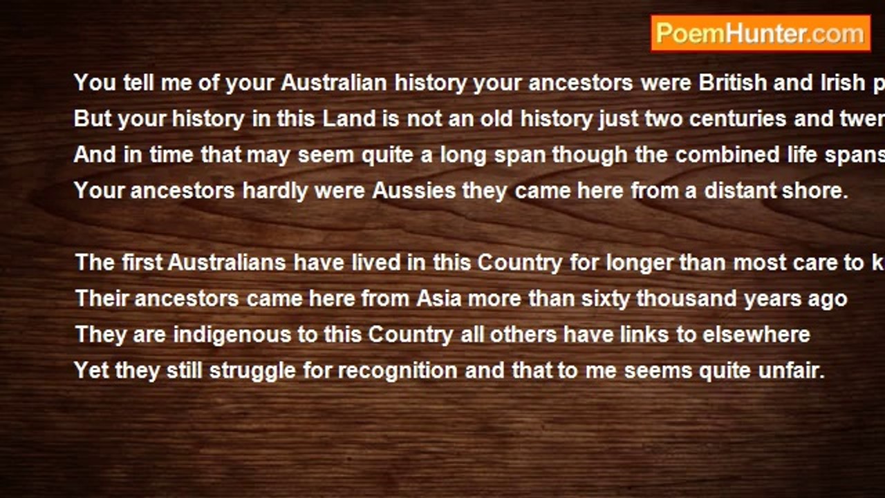 Francis Duggan - You Tell Me Of Your Australian History