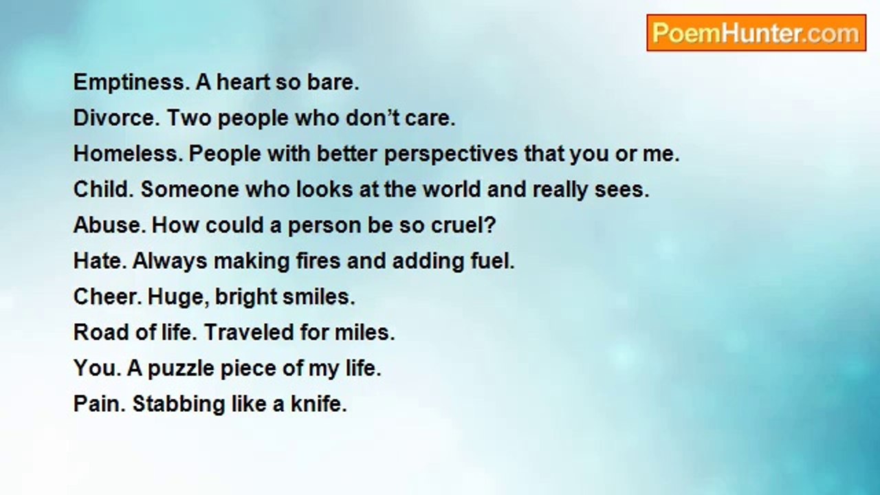 beautiful imperfection - Puzzle of Words
