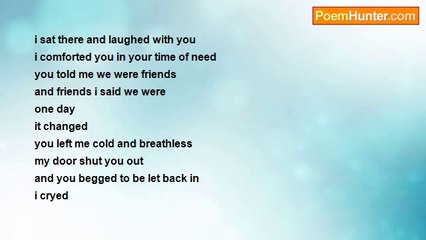 SMILEY FACE ) - i thought you were my friend
