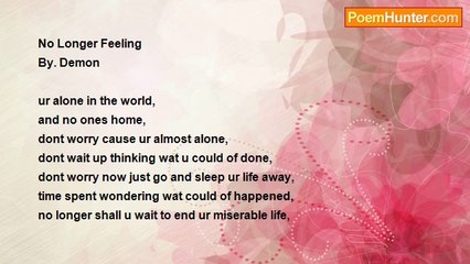 Demon Elwin - no longer feeling