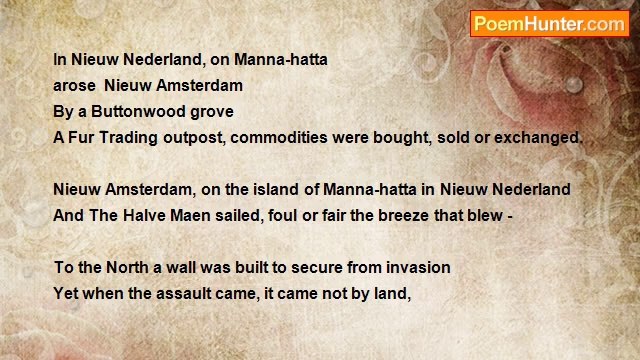 Chris Lane - Behind Wall Street. Nieuw Amsterdam, on the island of Manna-hatta in Nieuw Nederland