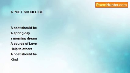 Shalom Freedman - A Poet Should Be
