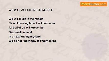 Shalom Freedman - We Will All Die In The Middle