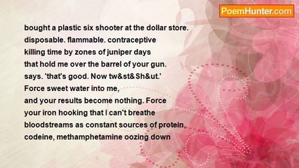 Aaron Eliad - [bought a plastic six shooter at the dollar store]