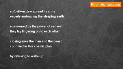 sreelekha premjit - soft silken dew spread its arms