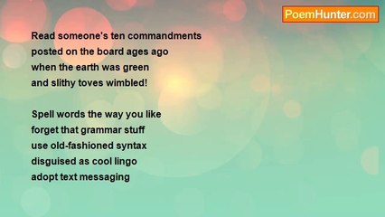 Michael Pruchnicki - Poetry's what I say it is!