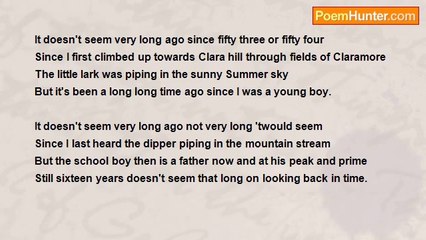 Francis Duggan - It doesn't Seem Very Long Ago